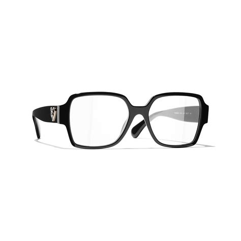 chanel 3263q c501 black|Square Eyeglasses Acetate & Nylon Black .